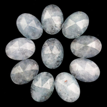 10pcs hot High Faceted Natural Aquamarine Oval for jewelry Accessories 18x13x6mm TJ79904