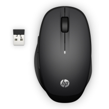 HP Dual Mode - Mouse - wireless - Bluetooth, 2.4 GHz - USB wireless receiver - black - for HP 21, 22, 24, 27, Pavilion 2
