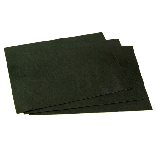 (Black) Minerva Self Adhesive 9x12inch Felt Fabric Sheets - each