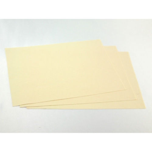 (Ivory) Minerva Self Adhesive 9x12inch Felt Fabric Sheets - each