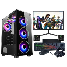 Gaming PC Bundle i7 16GB RAM 1TB HDD 256 SSD 4GB GT730 + Headset + Monitor - Refurbished