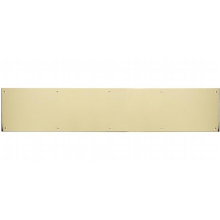 Brass Accents A09-P0830-PVD 8 in. x 30 in. Kick Plate Lifetime Polished Brass Screw Mount