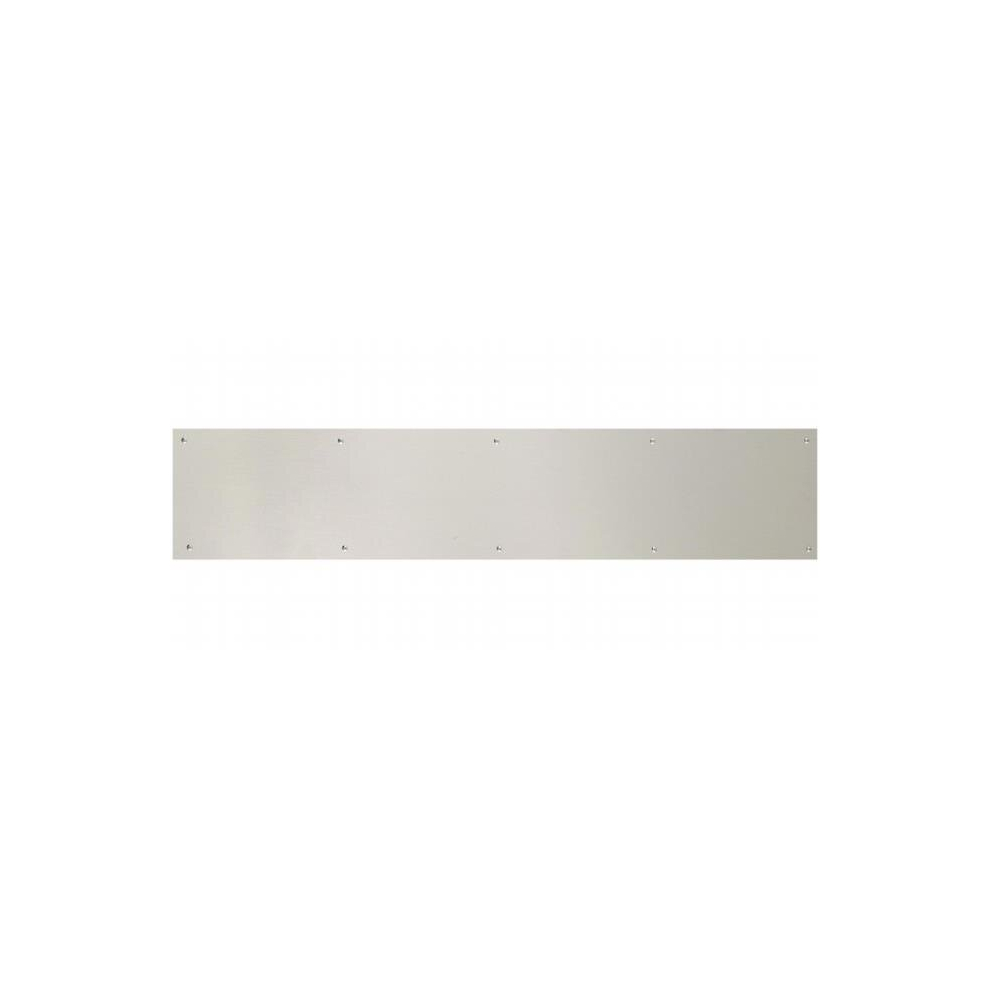 Brass Accents A09-P0830-670 8 In. X 30 In. Kick Plate Satin Nickel-Aluminum Screw Mount 714983575218