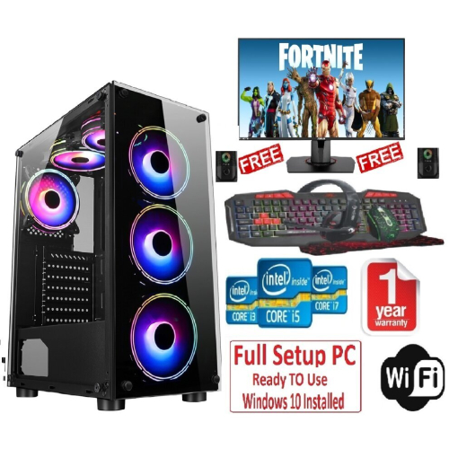 Fast Gaming Intel Quad Core i5 16GB RAM 1TB HDD & 128GB SSD PC Bundle ...