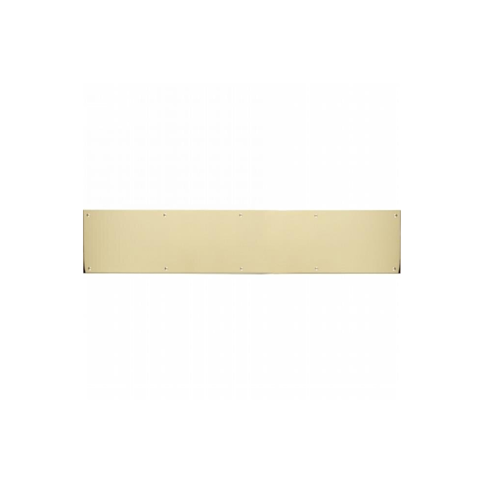 Brass Accents A09-P0628-628 6 In. X 28 In. Kick Plate Polished Brass-Aluminum Screw Mount 714983577564