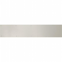 Brass Accents A09-P0628-670 6 in. x 28 in. Kick Plate Satin Nickel-Aluminum Screw Mount