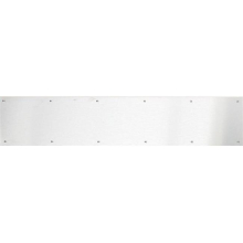 Brass Accents A09-P0634-630 6 in. x 34 in. Kick Plate Satin Stainless Steel Screw Mount