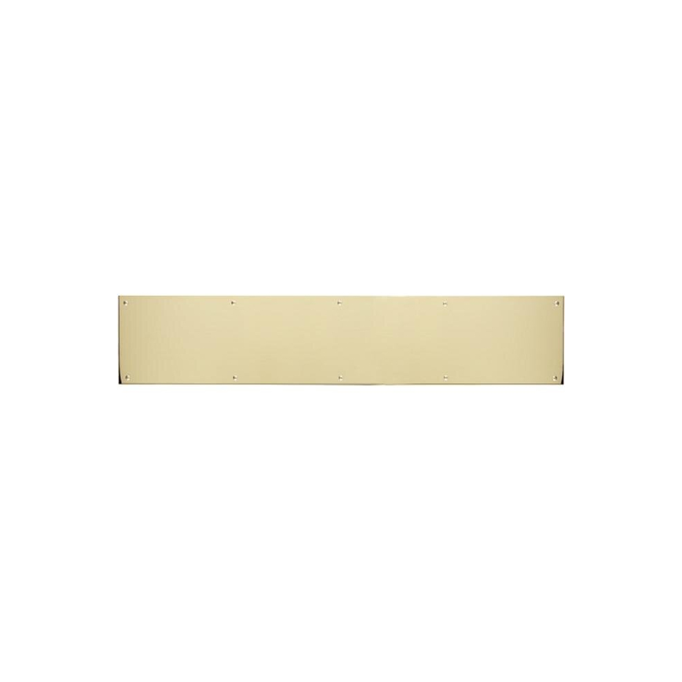 Brass Accents A09-P0634-628Adh 6 In. X 34 In. Kick Plate Polished Brass-Aluminum Adhesive Mount 714983576437