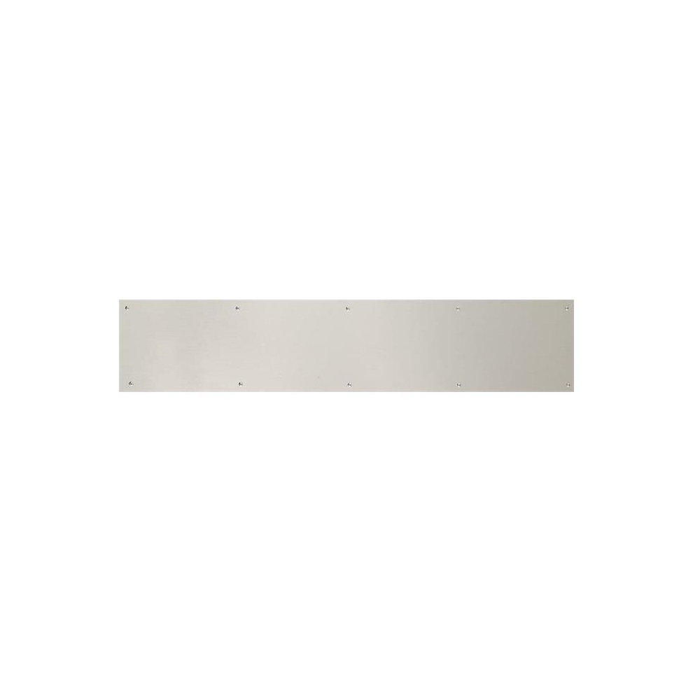 Brass Accents A09-P0628-619 6 In. X 28 In. Kick Plate Satin Nickel Screw Mount 714983577601