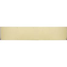 Brass Accents A09-P0640-628ADH 6 in. x 40 in. Kick Plate Polished Brass-Aluminum Adhesive Mount