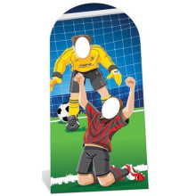 World Cup Football Goal Scoring Stand In Cardboard Cutout - 192cm