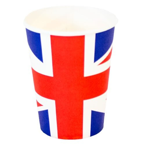 Union Jack Paper Cups 270ml - Pack of 10