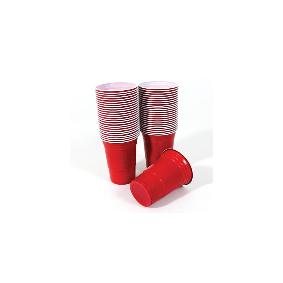 Red American Plastic Party Cups 450ml / 16oz â Pack of 50