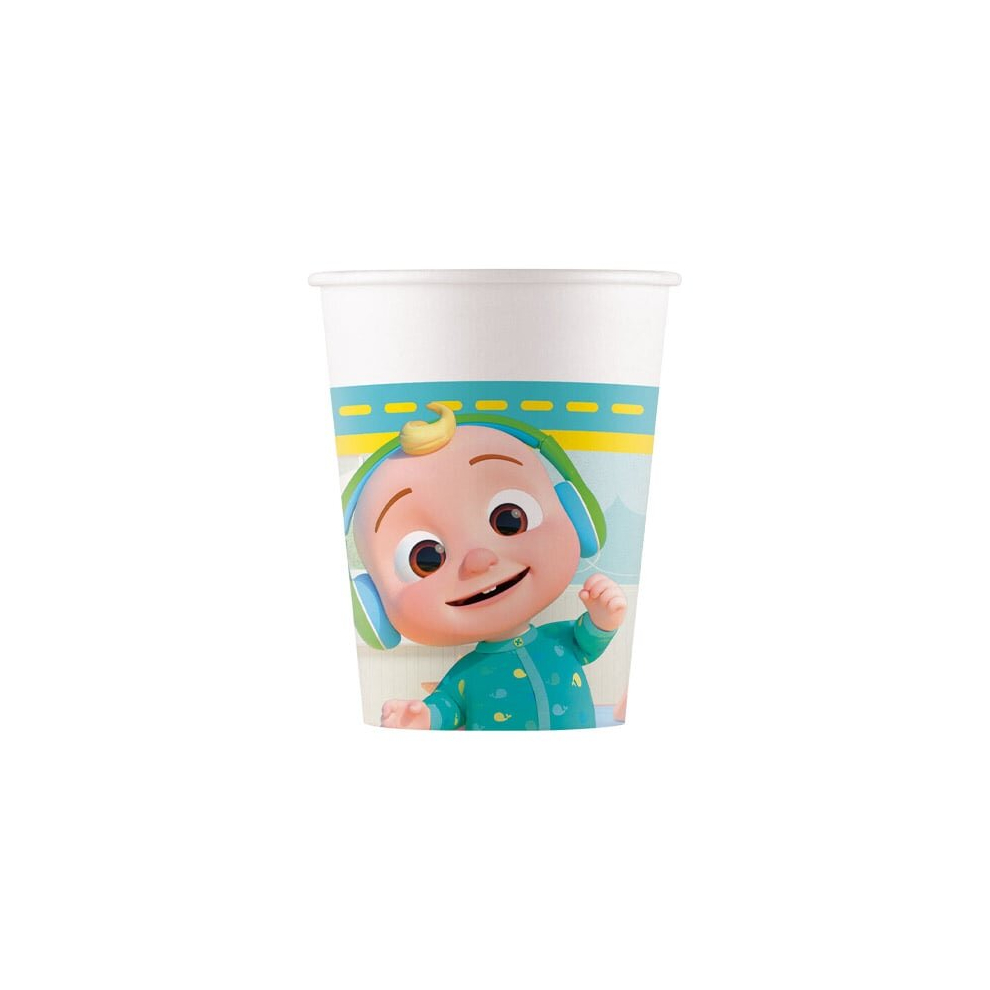 Cocomelon Paper Cups 200ml - Pack of 8