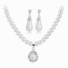 Dangle Earrings Rhinestone Hook Earrings Delicate Alloy Bridal Jewelry Sets Girl Ear Drop Necklace Jewelry