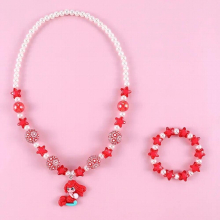 Sweater Cartoon Fish Jewelry Sets for Children Kid Necklace Bracelet Girl Acrylic Child Jewelry for Birthday Gift