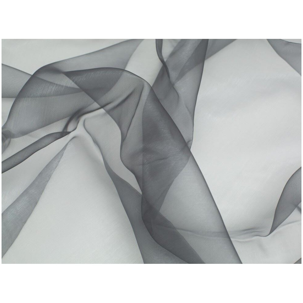 (Graphite) Minerva Sheer Organza - per metre