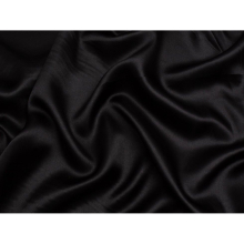 (Black) Minerva Liquid Satin Fabric - per metre