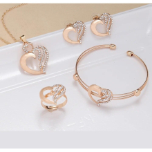 5Pcs Decor Heart Butterfly Jewelry Set