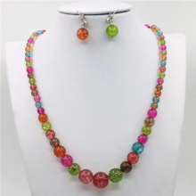6-14mm Tower Tourmaline Accessories Necklace Chain Earbob Earrings Sets Jewelry Sets Beads Jewelry Making Girls Christmas