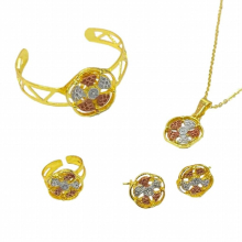 Dubai Baby Jewelry Set, African Bracelets, France, Children, Girls, Ethiopians, Golden Rings, Kids Birthday Gift