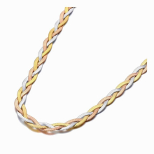 Stainless Steel Three Necklaces Bohemia Weave Snake Chain Bracelet Jewelry Sets For Women Girls SE101
