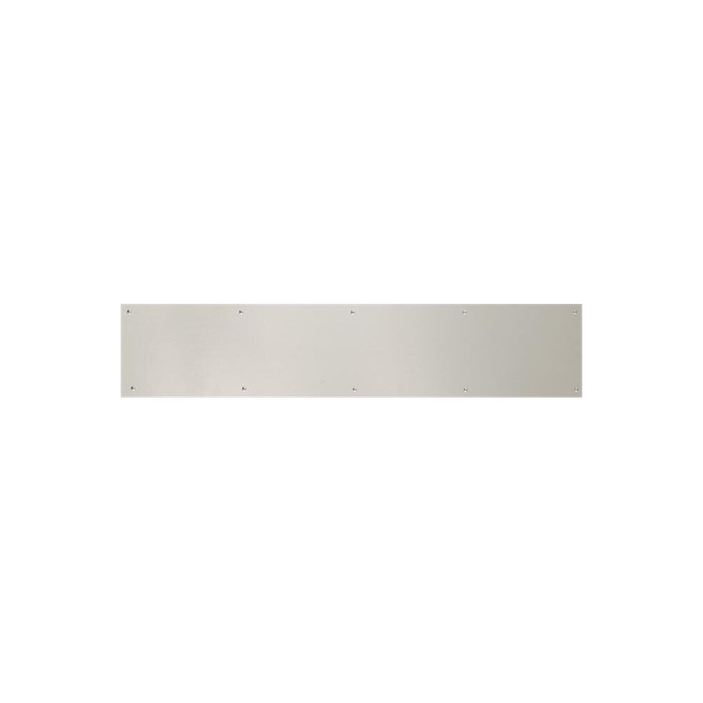 Brass Accents A09-P0634-619Adh 6 In. X 34 In. Kick Plate Satin Nickel Adhesive Mount 714983576468