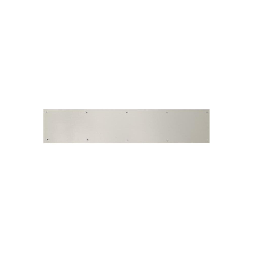 Brass Accents A09-P0828-670Adh 8 In. X 28 In. Kick Plate Satin Nickel-Aluminum Adhesive Mount 714983575782