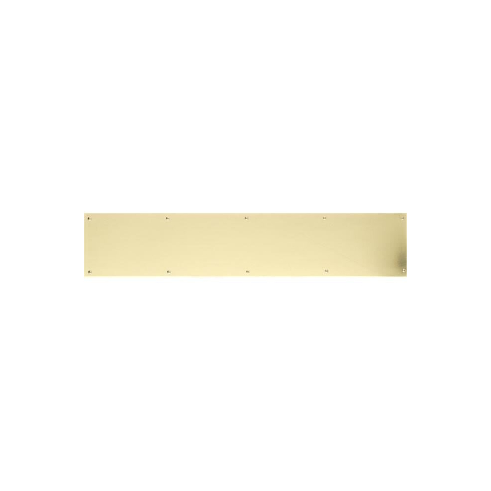 Brass Accents A09-P0828-Pvdadh 8 In. X 28 In. Kick Plate Lifetime Polished Brass Adhesive Mount 714983575621