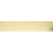 Brass Accents A09-P0628-PVDADH 6 in. x 28 in. Kick Plate Lifetime Polished Brass Adhesive Mount