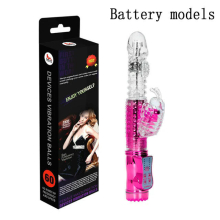 (Battery Pink) Telescopic Dildo Vibrator G-Spot Rabbit Vibrator Clitoris Stimulator Vaginal Massager Sex Toys for Women Female Masturbation