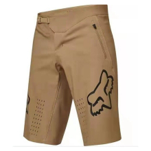(L=34, Khaki) New Fox Racing Shorts Men's MTB DH Mountain Bike Demo Shorts Autumn
