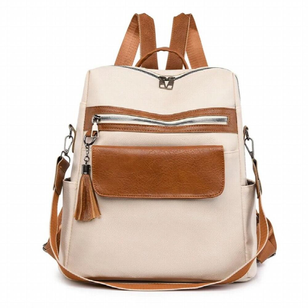 High Pu Leather Woman Backpack Soft Vintage BagPack Ladies Travel Rucksack