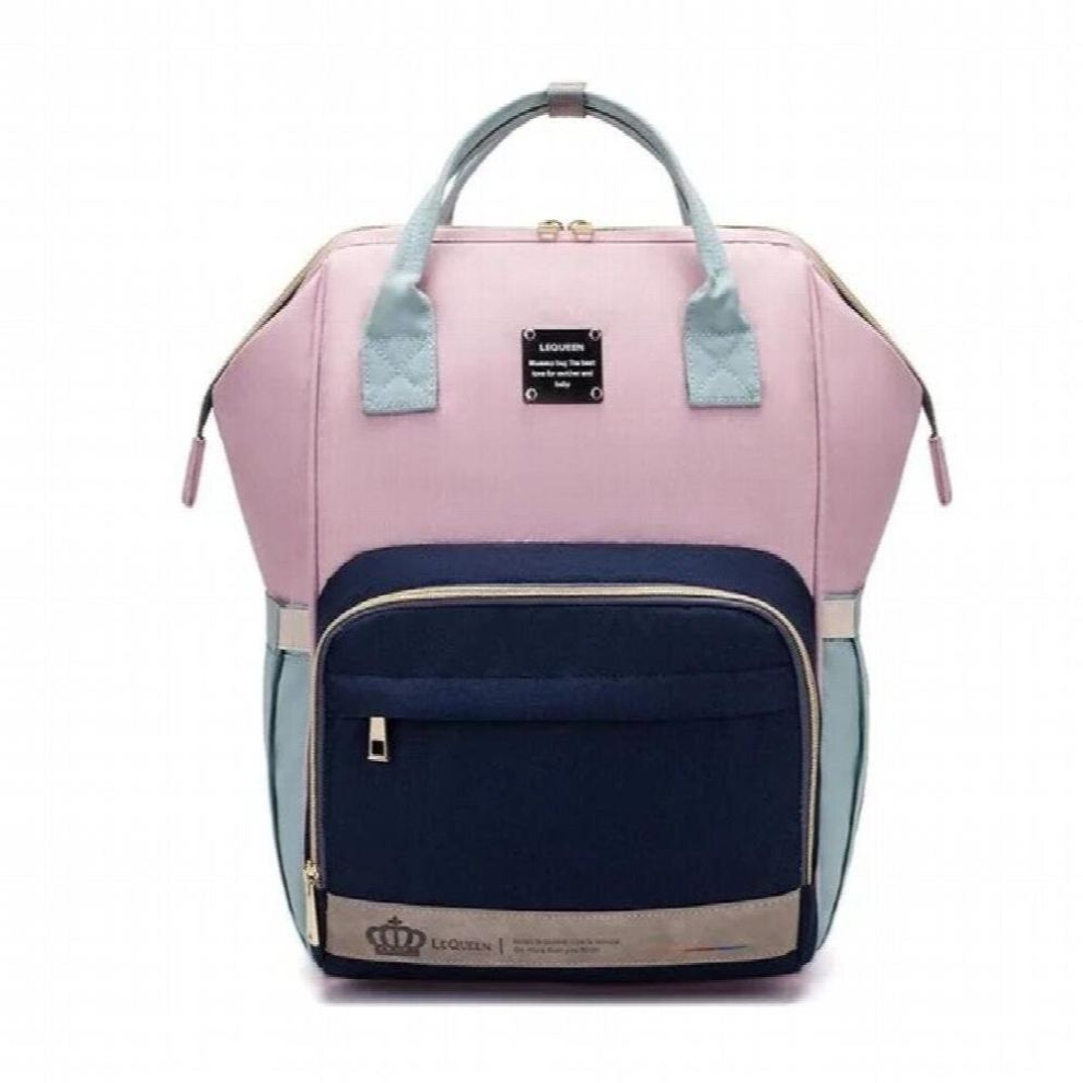 Lequeen Diaper Bag Baby Care Mummy Maternity Bag Large Storage Travel Waterproof Antifouling Backpack Stroller Bag Nappy Bag Multicoloured