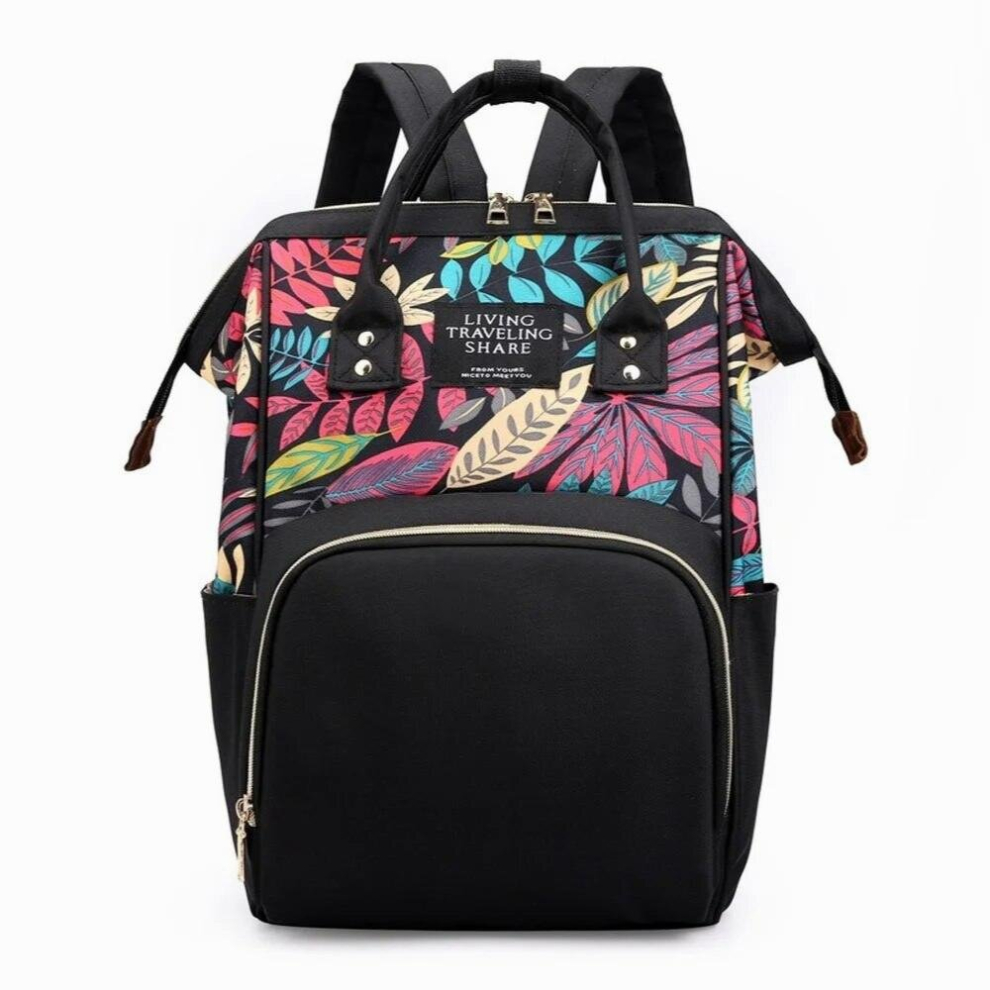 mummy pregnant diaper bag multifunctional nylon leaf mummy bag large capacity diaper bag travel backpack