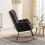 (Dary Gray) Modern Teddy Fabric Upholstered Rocking Chair 6