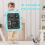 Casart Kid's Double Sided Easel Height Adjustable Standing Drawing Board with Storage 7