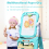 Casart Kid's Double Sided Easel Height Adjustable Standing Drawing Board with Storage 6