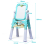 Casart Kid's Double Sided Easel Height Adjustable Standing Drawing Board with Storage 2