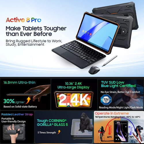 Blackview Blackview Active 8 Pro Three-proof Android Tablet 16+256G 4GLTE black 1