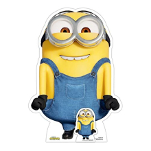 STAR CUTOUTS Dave Excited Minions 2 Cardboard Cutout Birthdays Gifts Decorations