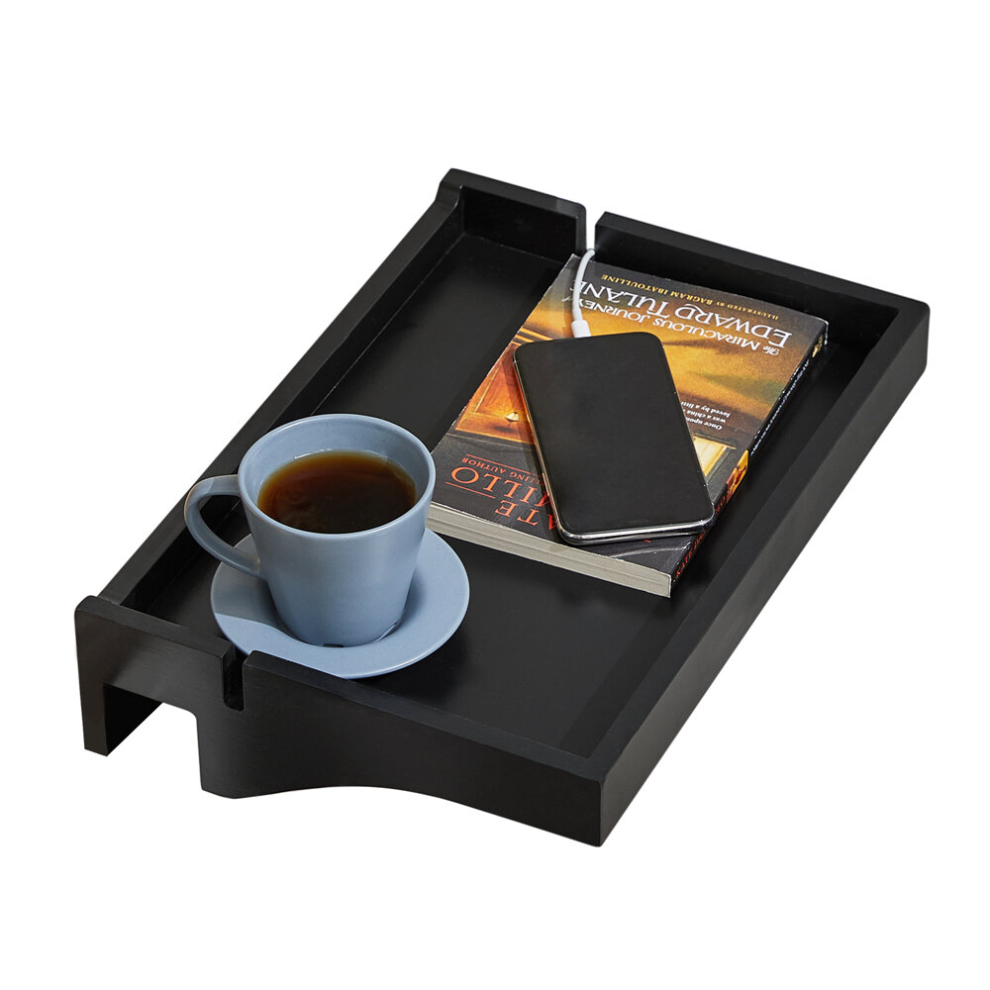 SoBuy NKD01-SCH Bedside Shelf Clip-on Hanging Shelf 2 Wire Slots,Black
