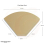 1000 Size 4 Coffee Filter Paper Cones, Unbleached by EDESIA ESPRESS 4