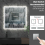800 x 800mm Sqaure Led  Bathroom Mirror with Demister Sensor  3 Lights 5