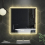 800 x 800mm Sqaure Led  Bathroom Mirror with Demister Sensor  3 Lights 1