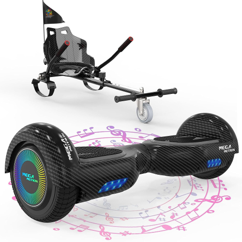 HITWAY (Black) 6.5'' E Scooter LED Hoverboard with go-kart Segway