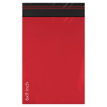 (500 Pack) Mailing Bags Postal Self Seal Bags 6 x 9 Size Inch Size Small Mailing Bags Postage Packaging Bags Red