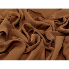 (Mocha) Minerva Nida Polyester Crepe - per metre