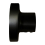 NES Home Les Home Round Replacement Wall Mounted Bracket Support for Shower Rails Black 1