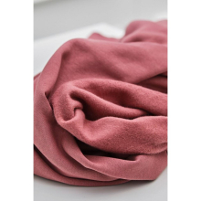 (Rosewood) Mind The MAKER Organic Fleece Back Sweatshirt Stretch - per metre